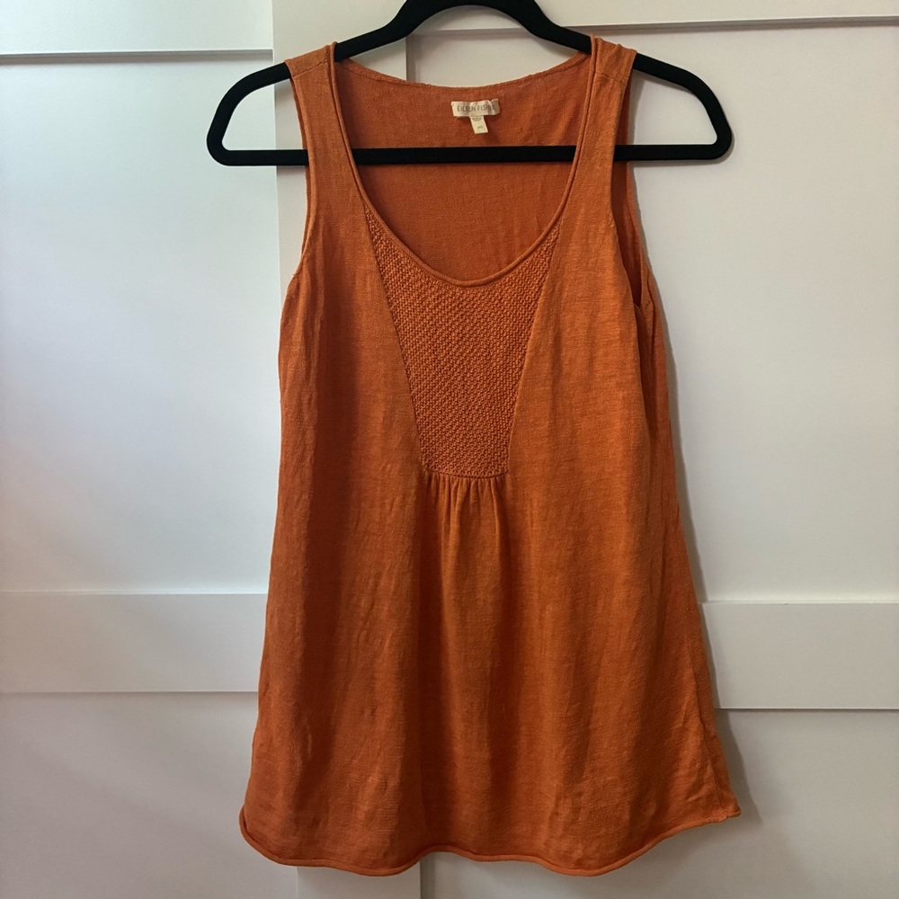 Eileen Fisher Terracotta Tank Top, linen